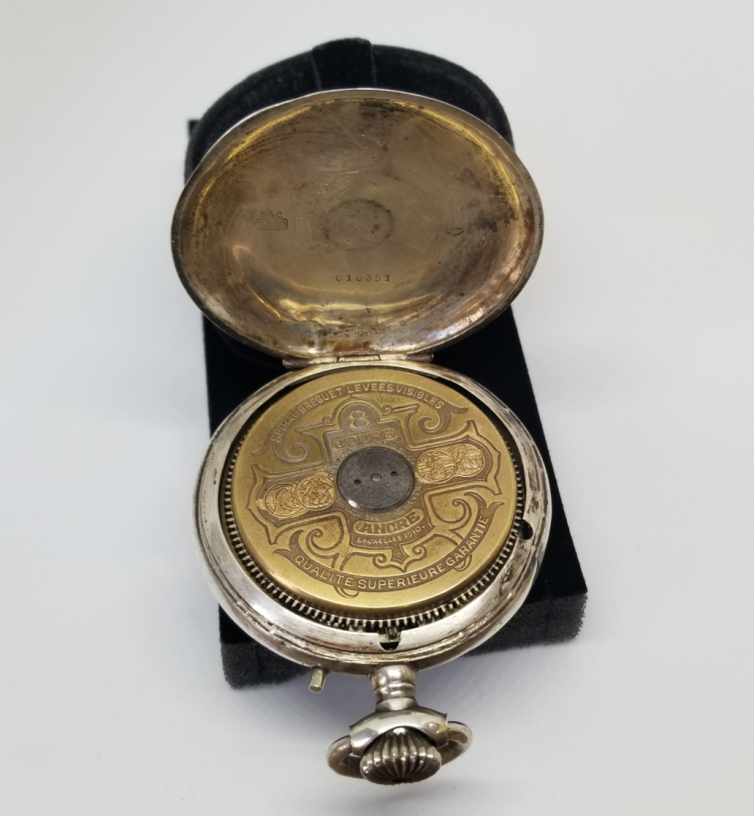 OSMANLI DÖNEMİ GÜMÜŞ KASA 8 GÜNLÜK NADİR TİPTE KURMALI CEP SAATİ