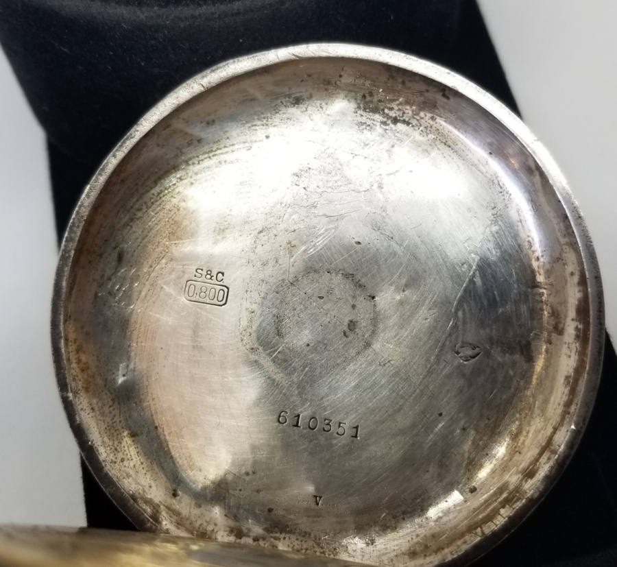 OSMANLI DÖNEMİ GÜMÜŞ KASA 8 GÜNLÜK NADİR TİPTE KURMALI CEP SAATİ