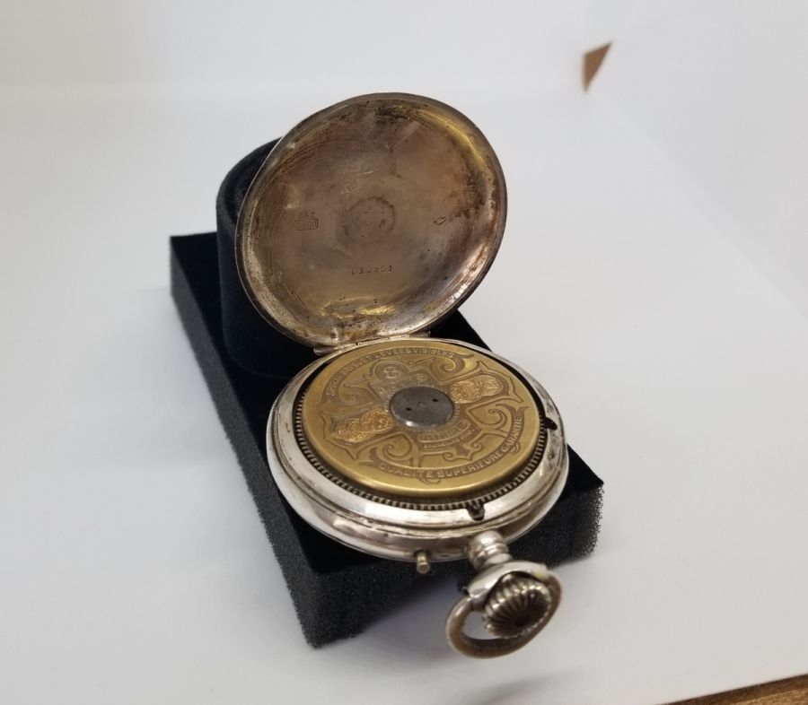 OSMANLI DÖNEMİ GÜMÜŞ KASA 8 GÜNLÜK NADİR TİPTE KURMALI CEP SAATİ