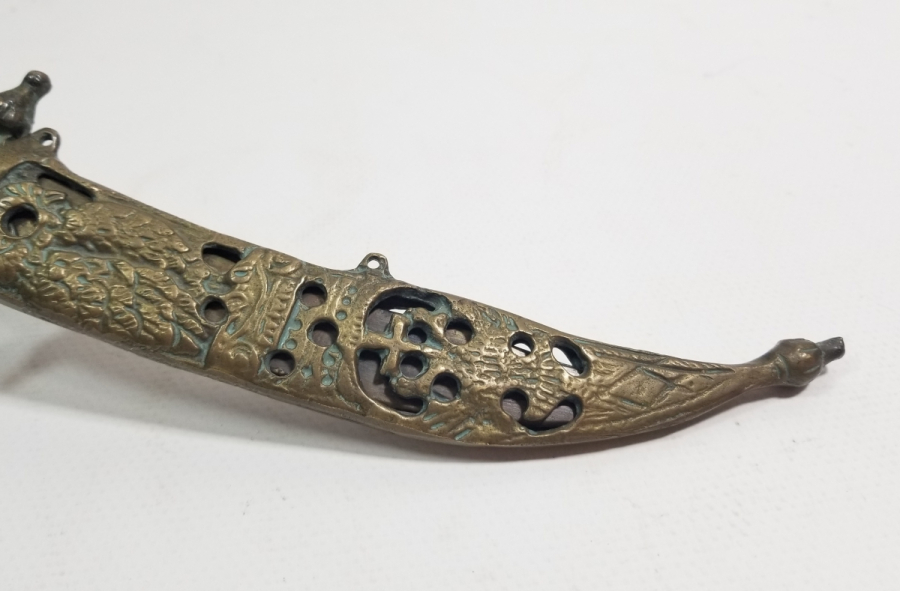 ÜZERİ RUMCA YAZILI ANTİKA ZARF AÇACAĞI