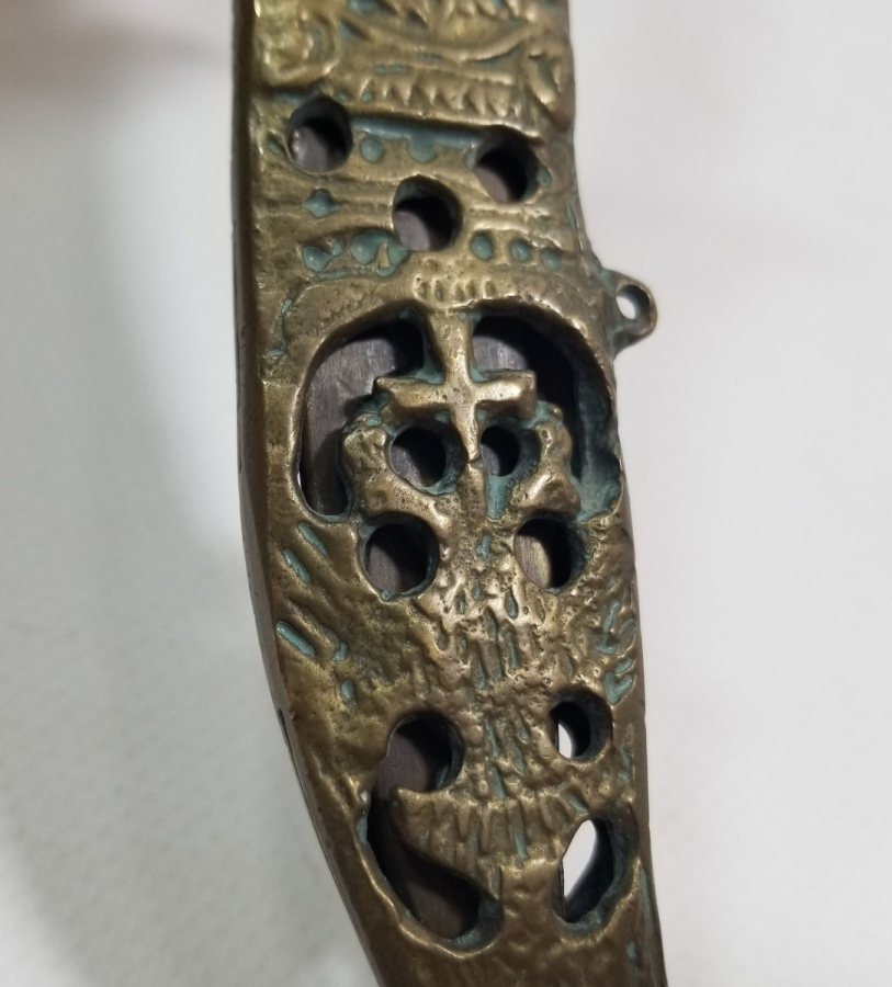 ÜZERİ RUMCA YAZILI ANTİKA ZARF AÇACAĞI