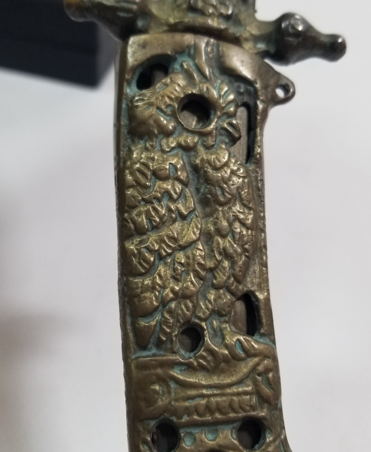 ÜZERİ RUMCA YAZILI ANTİKA ZARF AÇACAĞI