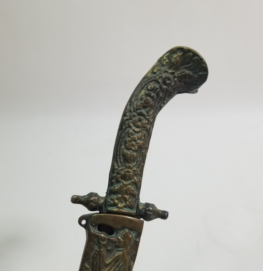 ÜZERİ RUMCA YAZILI ANTİKA ZARF AÇACAĞI