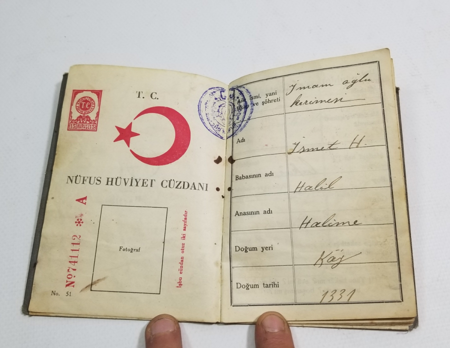 ANTİKA NÜFUS CÜZDANI