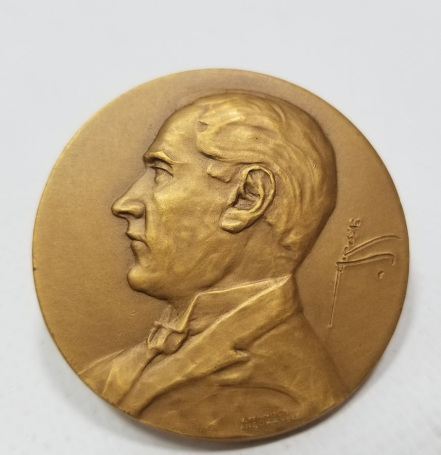 OSMANLICA GAZİ MUSTAFA KEMAL İMZALI BÜYÜK BOY ATATÜRK MADALYON