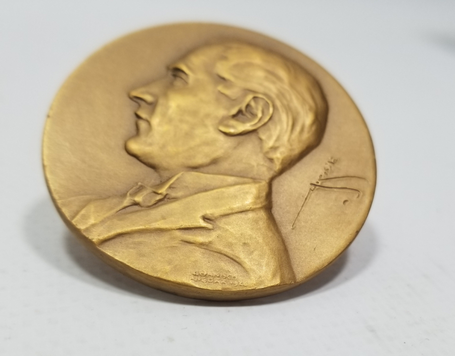 OSMANLICA GAZİ MUSTAFA KEMAL İMZALI BÜYÜK BOY ATATÜRK MADALYON