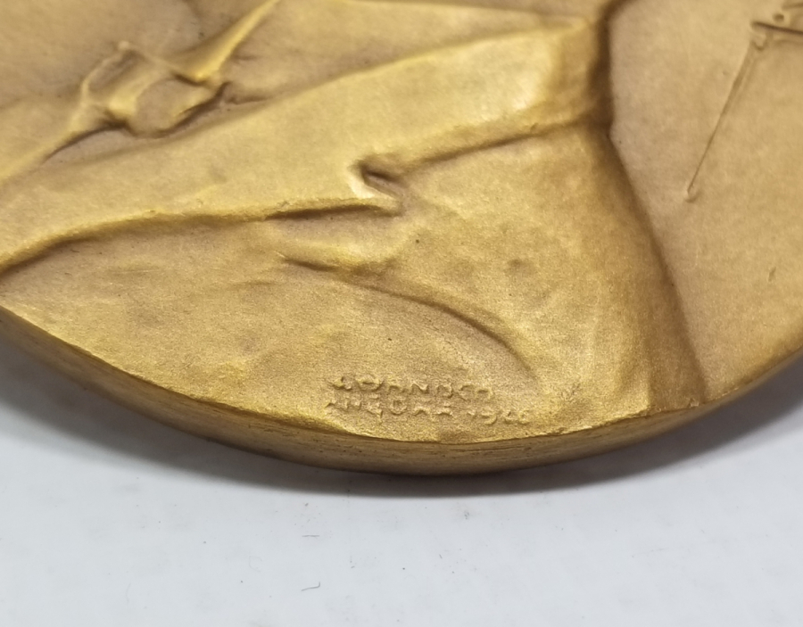 OSMANLICA GAZİ MUSTAFA KEMAL İMZALI BÜYÜK BOY ATATÜRK MADALYON