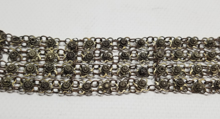 GÜHERZE İŞÇİLİKLİ EL YAPIMI OSMANLI DÖNEMİ BİLEZİK