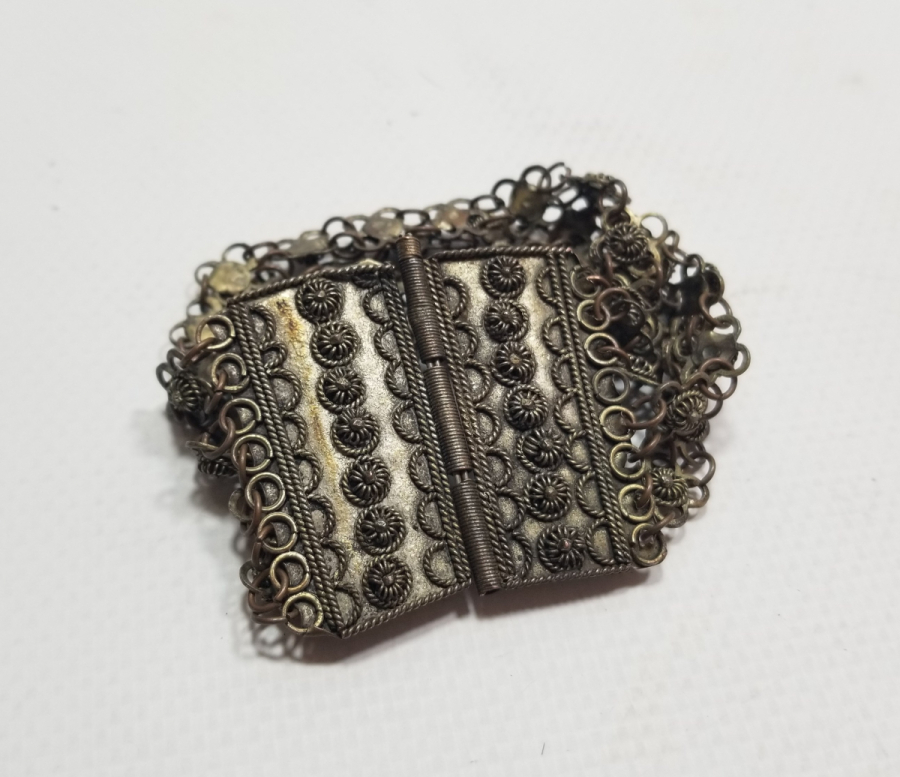 GÜHERZE İŞÇİLİKLİ EL YAPIMI OSMANLI DÖNEMİ BİLEZİK