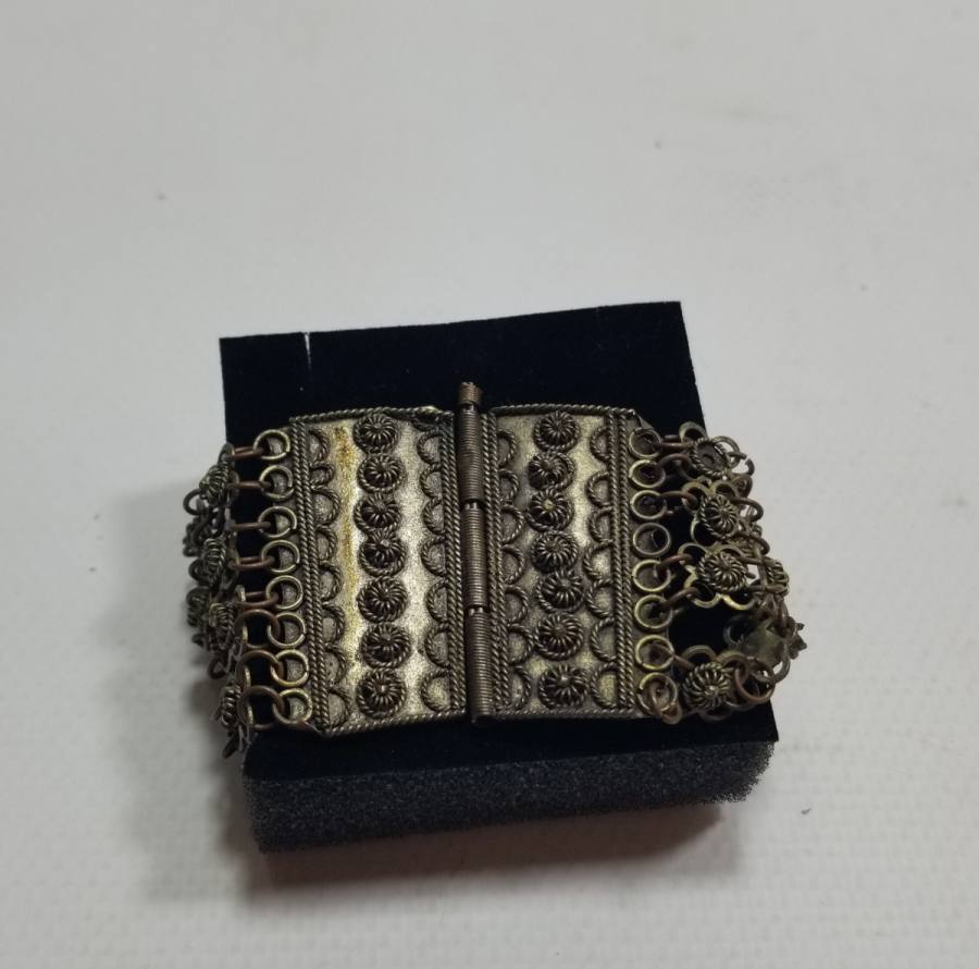 GÜHERZE İŞÇİLİKLİ EL YAPIMI OSMANLI DÖNEMİ BİLEZİK