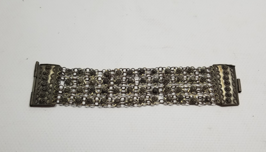 GÜHERZE İŞÇİLİKLİ EL YAPIMI OSMANLI DÖNEMİ BİLEZİK