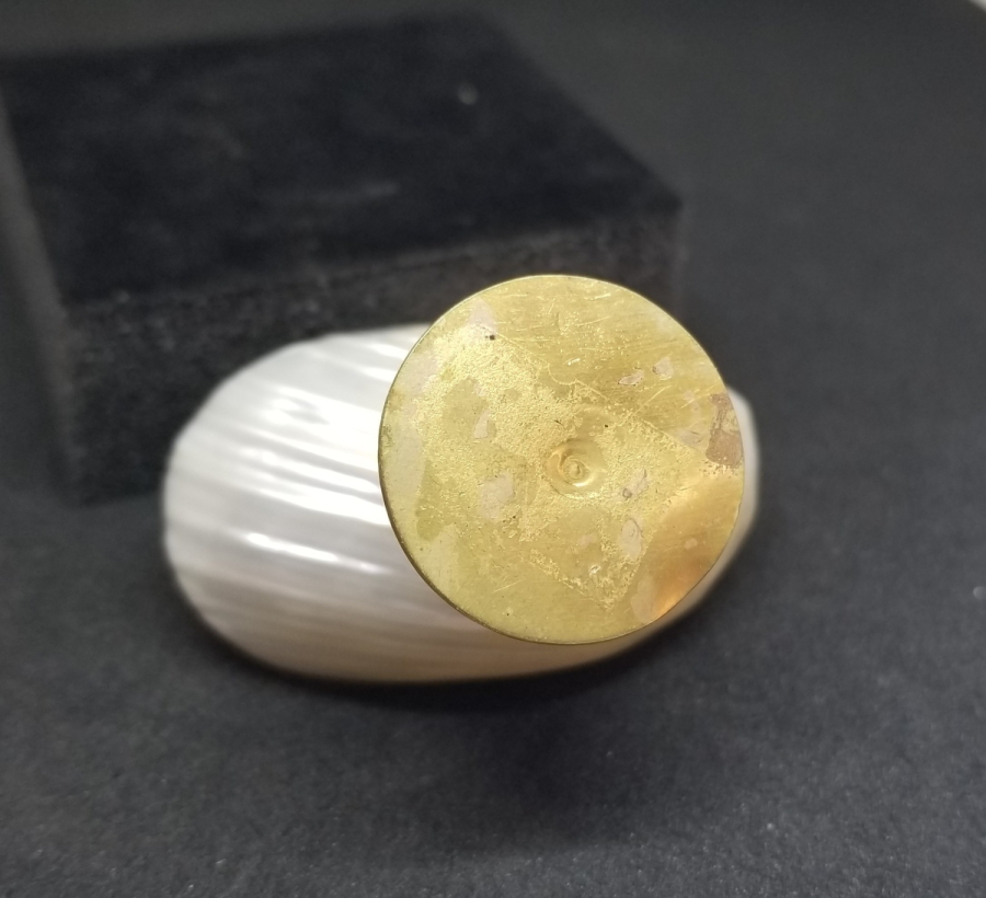 ÖZEL YAPIM GÜMÜŞ APLİKLİ ANTİKA SEDEF KAHVE YANI LOKUMLUĞU