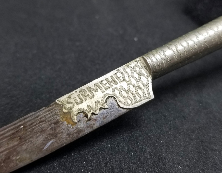 KEMİK SAPLI ANTİKA SÜRMENE KAMASI