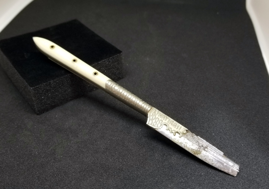 KEMİK SAPLI ANTİKA SÜRMENE KAMASI