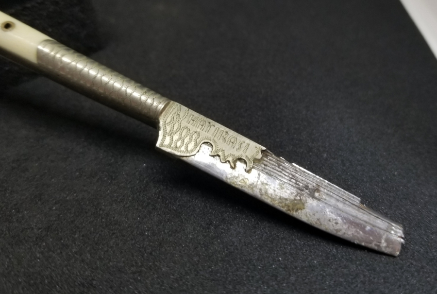 KEMİK SAPLI ANTİKA SÜRMENE KAMASI