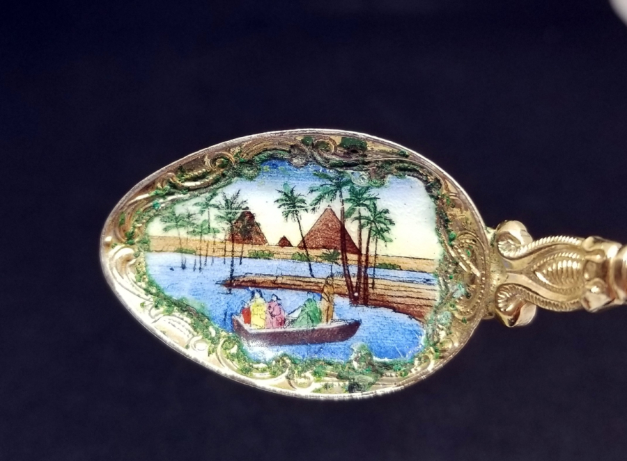 EL BOYAMA ANTİKA HATIRA KAŞIK