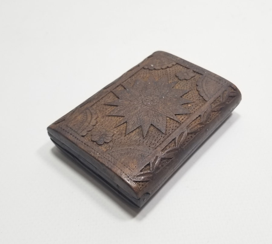 EL OYMA İŞÇİLİKLİ OSMANLI DÖNEMİ AHŞAP SİGARA TABAKASI