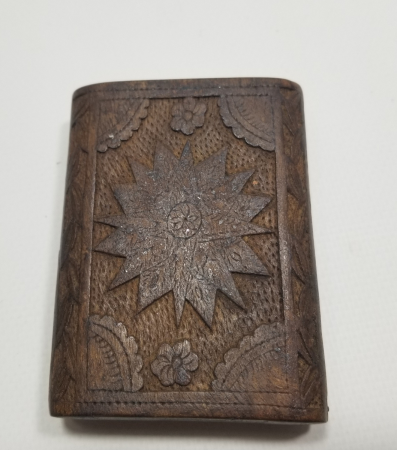 EL OYMA İŞÇİLİKLİ OSMANLI DÖNEMİ AHŞAP SİGARA TABAKASI