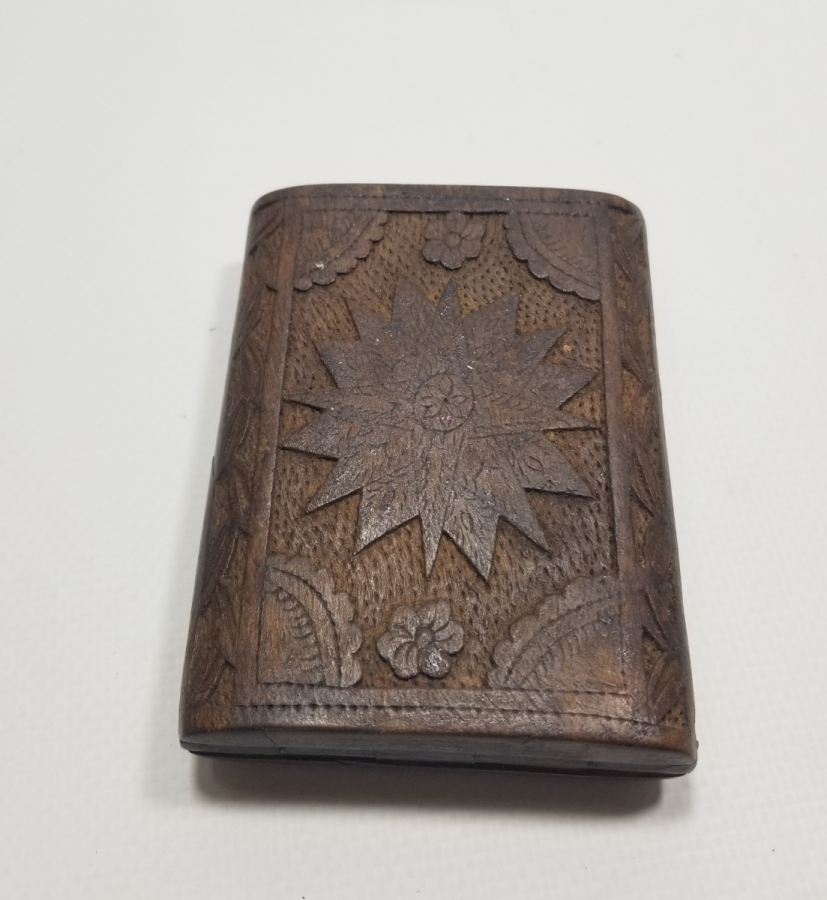 EL OYMA İŞÇİLİKLİ OSMANLI DÖNEMİ AHŞAP SİGARA TABAKASI