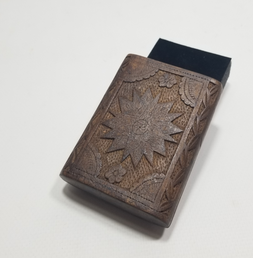 EL OYMA İŞÇİLİKLİ OSMANLI DÖNEMİ AHŞAP SİGARA TABAKASI