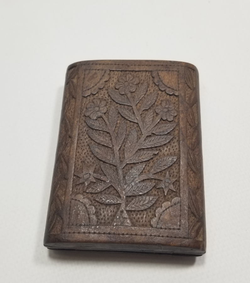 EL OYMA İŞÇİLİKLİ OSMANLI DÖNEMİ AHŞAP SİGARA TABAKASI