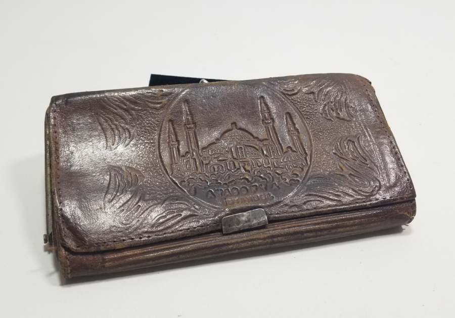 İSTANBUL HATIRASI ANTİKA DERİ CÜZDAN