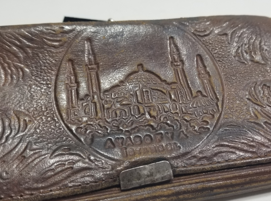 İSTANBUL HATIRASI ANTİKA DERİ CÜZDAN