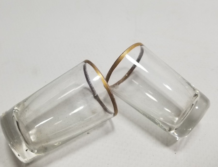 GÜMÜŞ KAPLAMA ANTİKA ÇİFT SHOT BARDAĞI