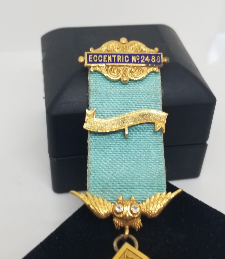 ALTIN KAPLAMA ANTİKA MASONİK MADALYA