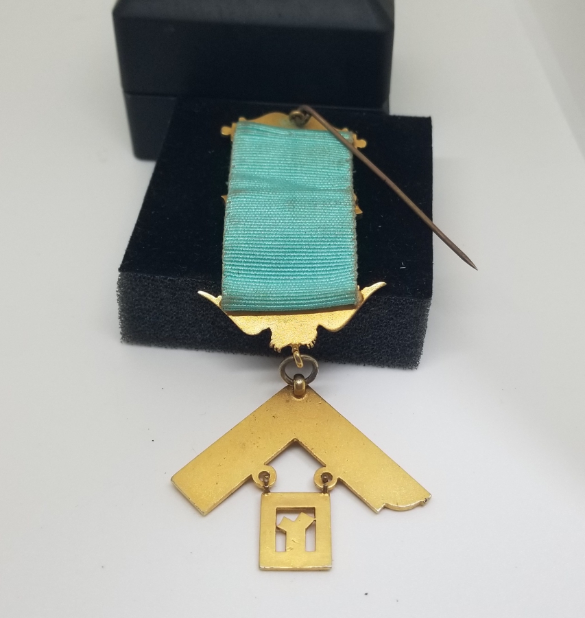 ALTIN KAPLAMA ANTİKA MASONİK MADALYA