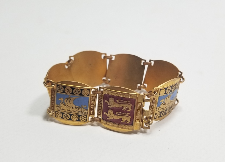 MİNE İŞÇİLİKLİ VE ALTIN KAPLAMA ANTİKA BİLEKLİK