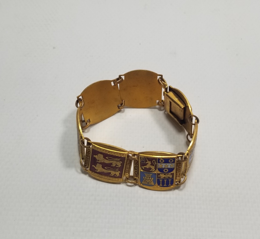 MİNE İŞÇİLİKLİ VE ALTIN KAPLAMA ANTİKA BİLEKLİK