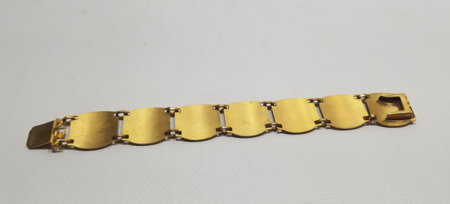 MİNE İŞÇİLİKLİ VE ALTIN KAPLAMA ANTİKA BİLEKLİK