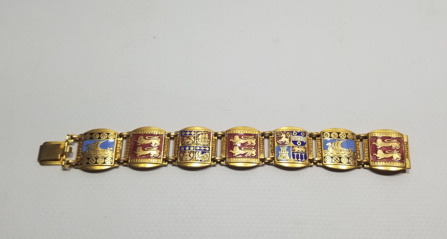 MİNE İŞÇİLİKLİ VE ALTIN KAPLAMA ANTİKA BİLEKLİK