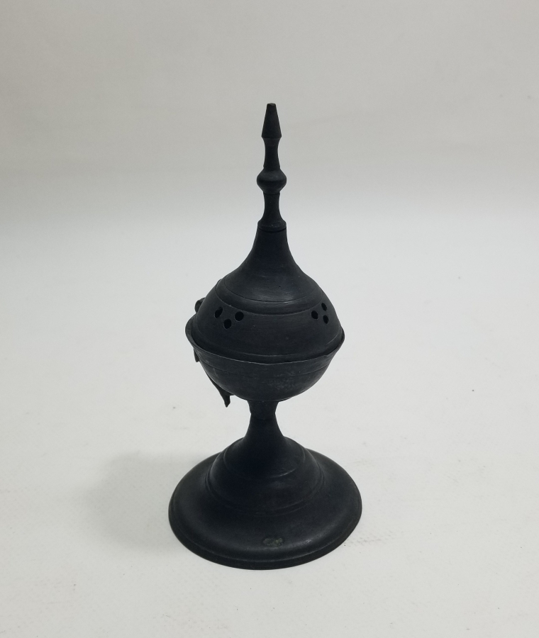 OSMANLI DÖNEMİ TEKKE İŞİ BRONZ BUHURDANLIK