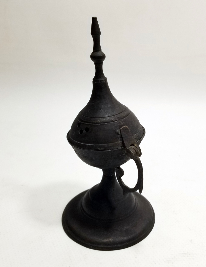 OSMANLI DÖNEMİ TEKKE İŞİ BRONZ BUHURDANLIK