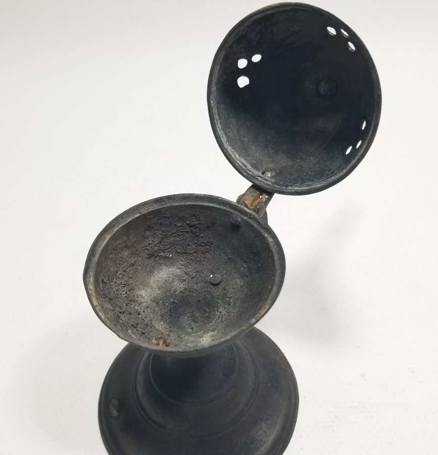 OSMANLI DÖNEMİ TEKKE İŞİ BRONZ BUHURDANLIK