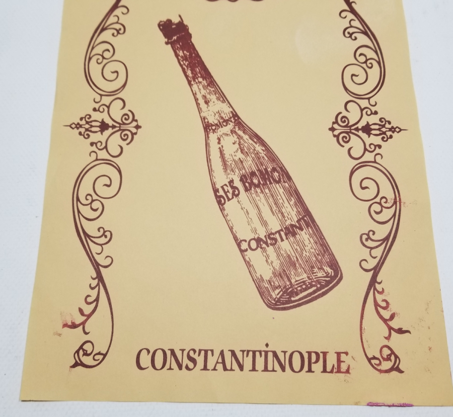 OSMANLI DÖNEMİ ÇOK NADİR BOMONTİ GAZOZ REKLAMI AFİŞİ