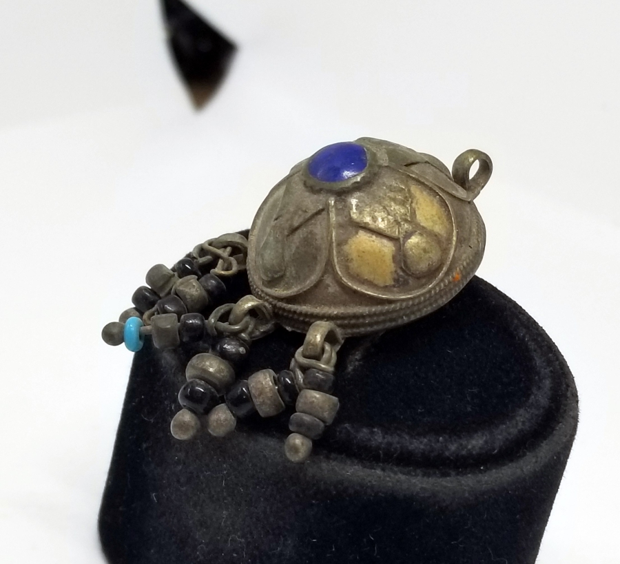 KABARTMA İŞÇİLİKLİ TÜRKMEN İŞİ ANTİKA KOLYE UCU