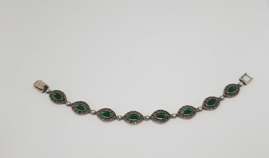 ZİRKON TAŞLI GÜMÜŞ BİLEKLİK