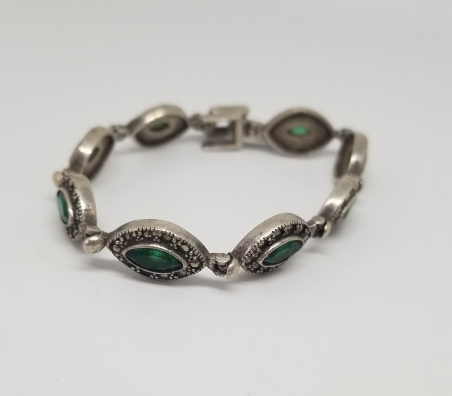 ZİRKON TAŞLI GÜMÜŞ BİLEKLİK