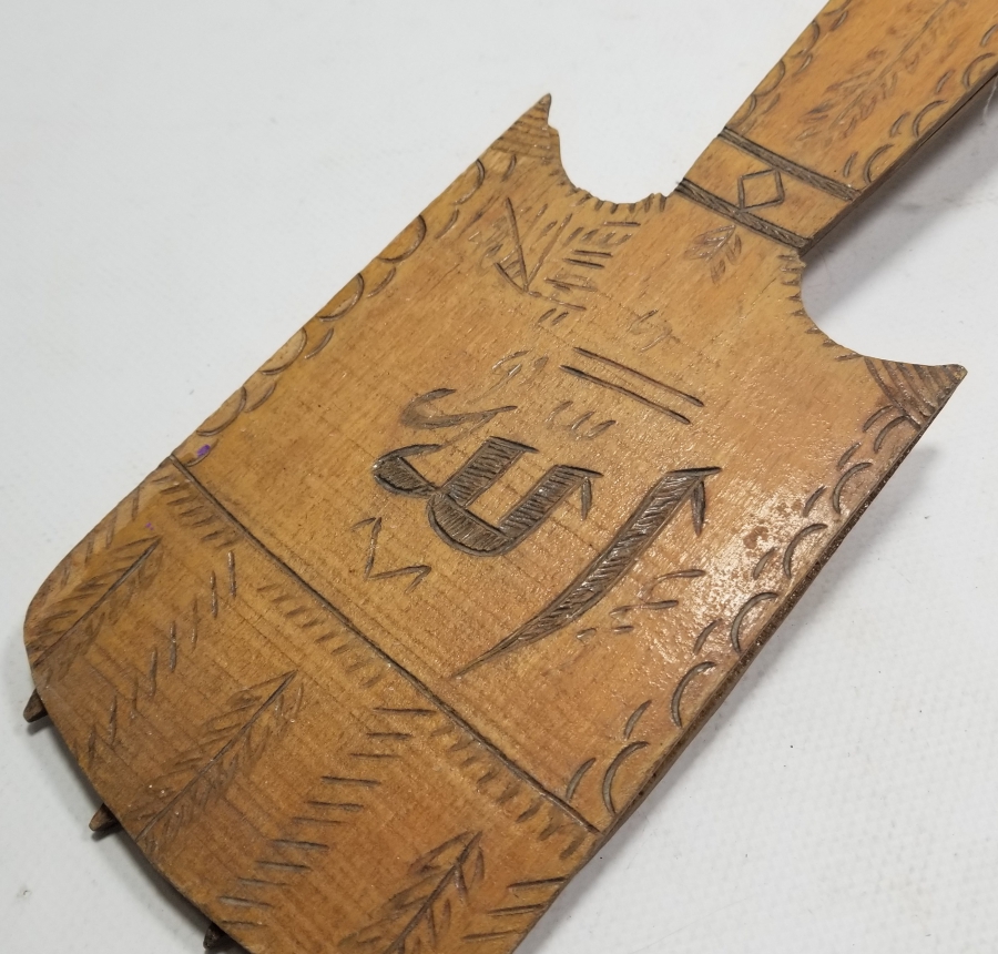 EL YAPIMI ANTİKA AHŞAP DUVAR ÇATAL KAŞIĞI