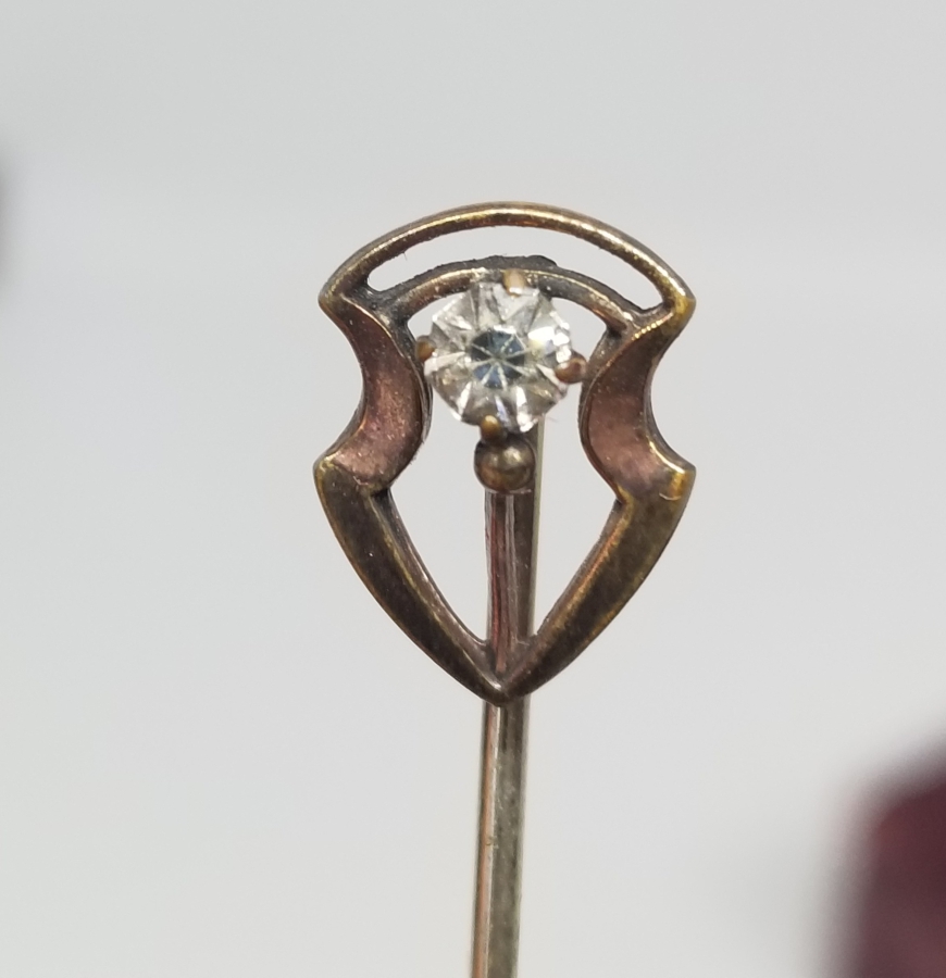 ORİJİNAL KUTUSUNDA OSMANLI DÖNEMİ PIRLANTA TAŞLI BROŞ