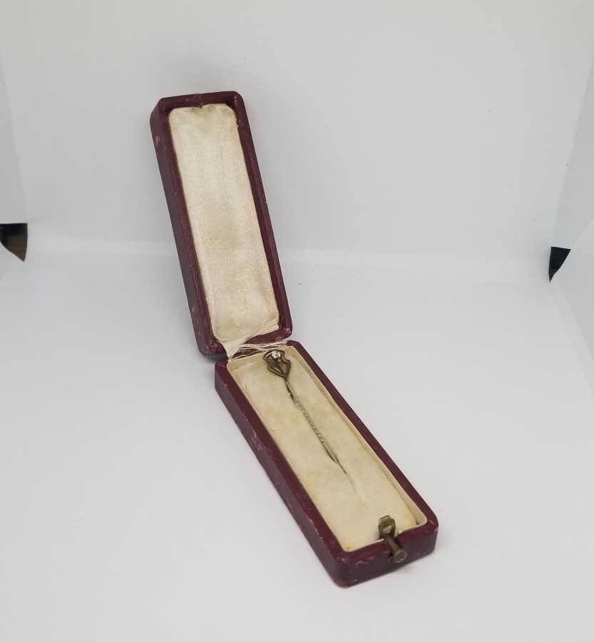 ORİJİNAL KUTUSUNDA OSMANLI DÖNEMİ PIRLANTA TAŞLI BROŞ