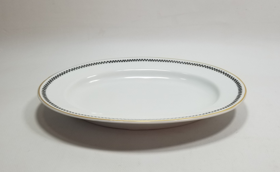 ARKASI OSMANLICA YAZILI VE ALTIN VARAKLI PORSELEN SALATA TABAĞI