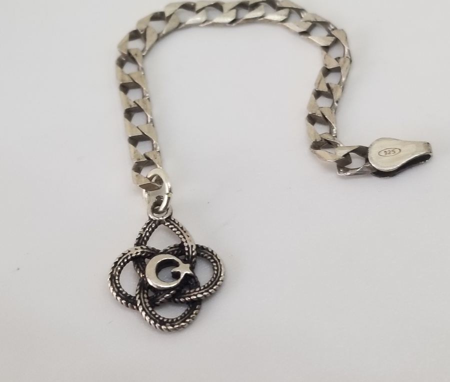 AY YILDIZLI GÜMÜŞ TESPİH PÜSKÜLÜ