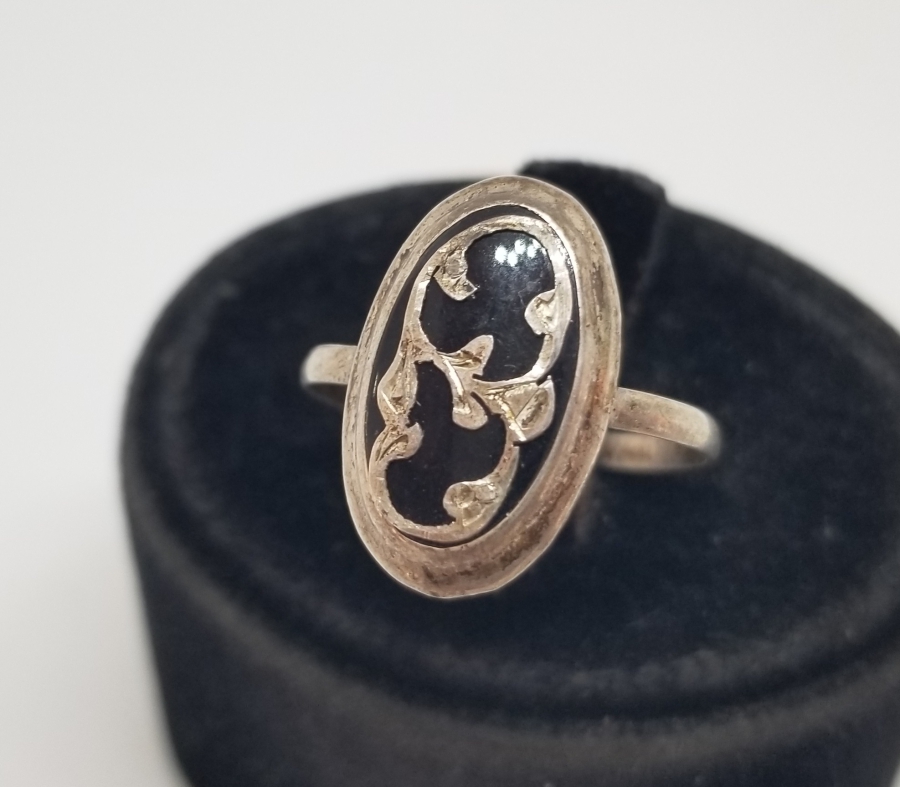 OSMANLI DÖNEMİ EL YAPIMI OLTU TAŞLI ÖZEL YAPIM GÜMÜŞ YÜZÜK