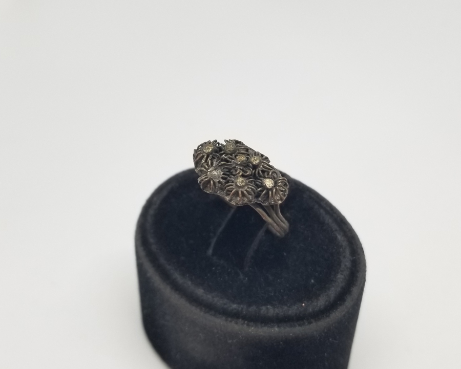 YOKLUK DÖNEMİ EL İŞİ ANTİKA YÜZÜK