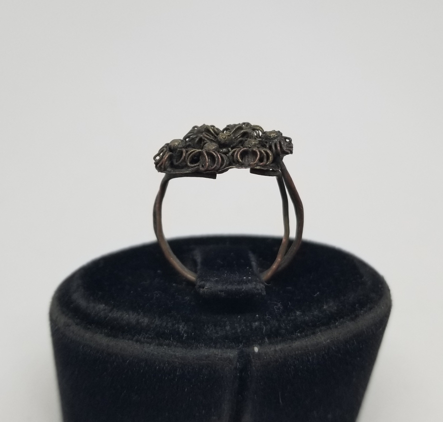 YOKLUK DÖNEMİ EL İŞİ ANTİKA YÜZÜK