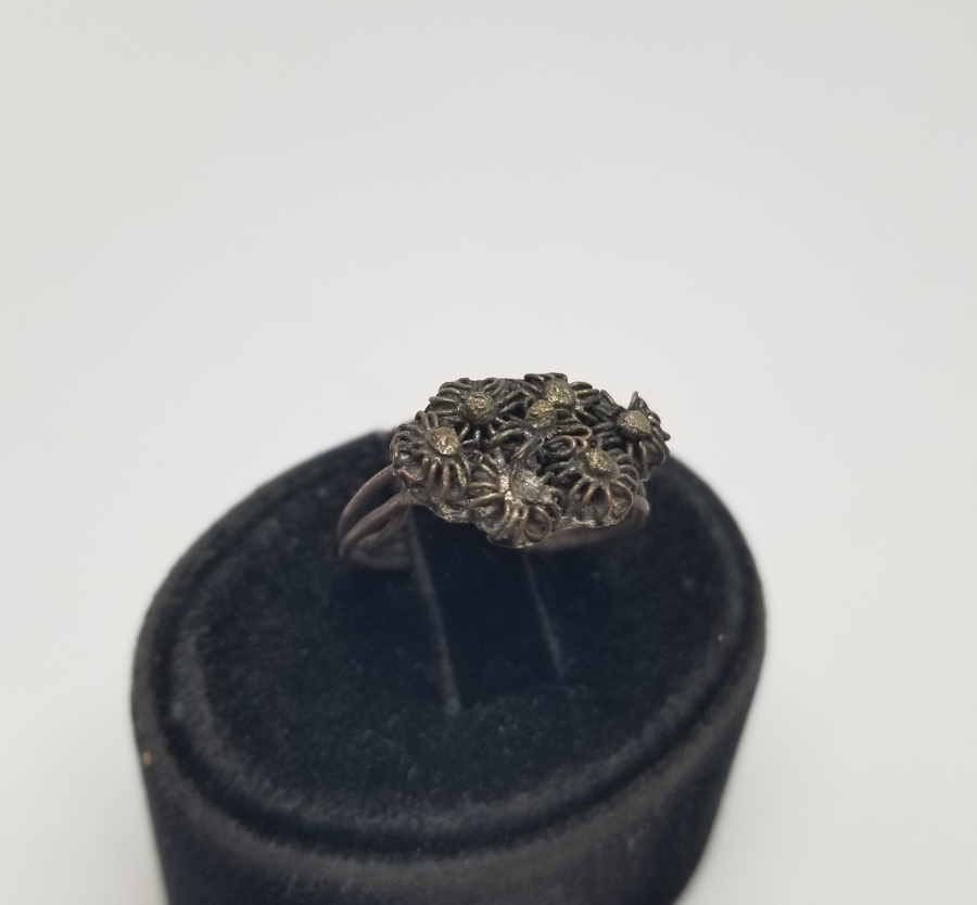 YOKLUK DÖNEMİ EL İŞİ ANTİKA YÜZÜK